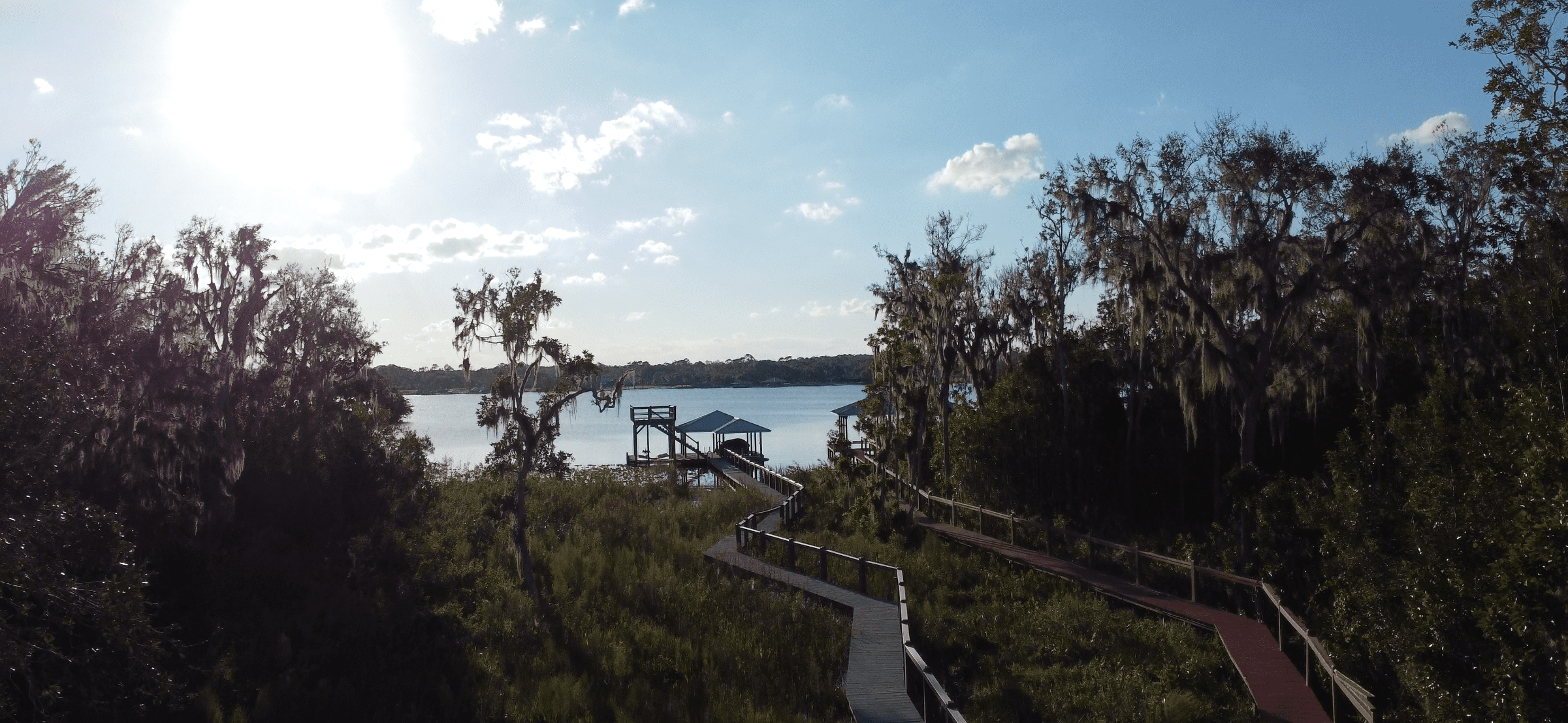 Lake House walkway